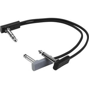 RockBoard Flat Y-Splitter Черeн 20 cm Ъглов - Ъглов Пач кабел (RBO CAB F Y 20 BK)