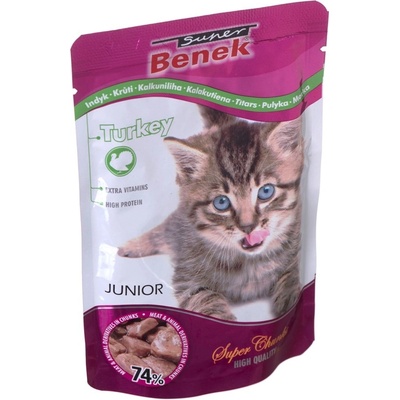 Super Benek Junior Sachet s kúskami morčacieho mäsa 100 g