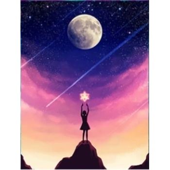 Image 1 of Момичето и звездата 30/40 см