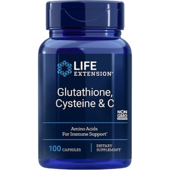Image 1 of Life Extension Glutathione, Cysteine & C [100 капсули]