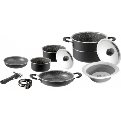 Sada nádobí Brunner Pirate 9+1 - 24 cm Barva: černá