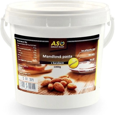 ASO Zdravý život Mandlová Pasta s karobem 1 kg – Zbozi.Blesk.cz