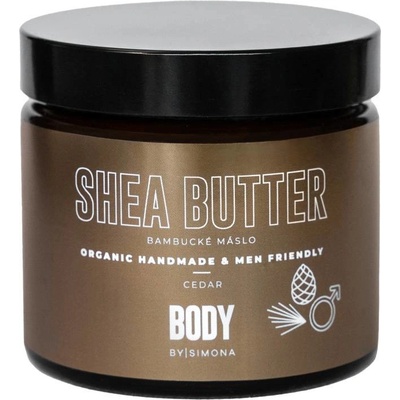 Beauty By Simona Body By Simona CEDAR Organické ručně vyráběné bambucké máslo pro muže i ženy 250 ml