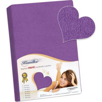 Bellatex Prostěradlo froté Fialové 120x200