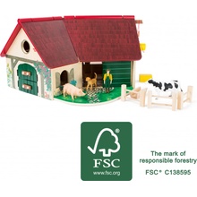 Small Foot Drevená farma s príslušenstvom