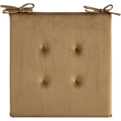 Takoy Sametový podsedák GAJA s ozdobným prošíváním a praktickými šňůrkami-HF-463982 | 40 x 40 cm