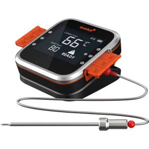 Levenhuk За наблюдение на температурата на храната по време на готвене. Вграден Bluetooth модул. Включени 3 сонди (86331)