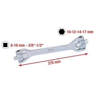 Kluc na olejovu vanu KS TOOLS 150.9302