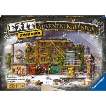 RAVENSBURGER EXIT Úniková hra Adventný kalendár: Opustená továreň