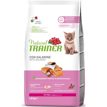 Natural Trainer Kitten Salmon вкусни гранули за малки котенца - 1.5кг