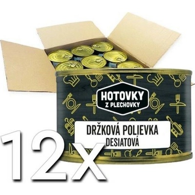Hotovky z plechovky Držková polievka desiatová 400ml | 12ks v kartóne