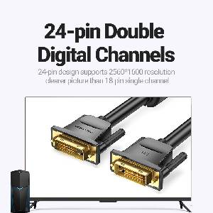 Vention DVI (24+1) - DVI, 3 м, кабел