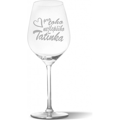 Sablio Sklenička na víno Pro toho nejlepšího tatínka 490 ml
