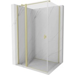 Mexen Mist T душ кабина с врата 80 x 85 см, прозрачна, златиста четкана - 8A4T-080-085-55-00 (8A4T-080-085-55-00)