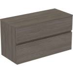 Ideal Standard Finesse - Шкафче за умивалник, 100x44x56 см, 2 чекмеджета, Dark Elm E3424UR (E3424UR)