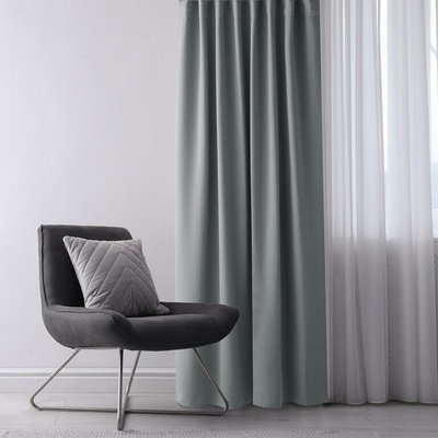 Zatemňovací záves blackout RESTILO strieborný 140 x 245 cm 1 ks