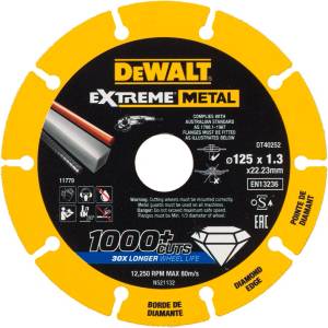 DEWALT Диамантен диск DeWALT EXTREME METAL 125 x 1.3 мм DT40252 (DT40252)