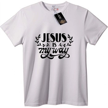 NOONEBRAND Тениска Jesus е моят път - S, Black