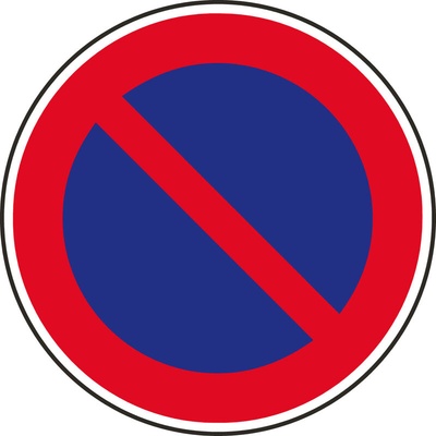 Dopravní značka – Zákaz stání