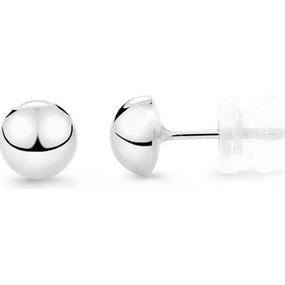 Cutie Jewellery náušnice z bieleho zlata kôstky Z5006W