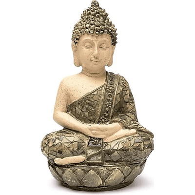 Milujeme Kameny Buddha - soška Feng shui - zelená mozaika