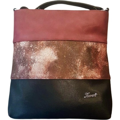 Karen crossbody kabelka střední vínová/N099 Beti černá