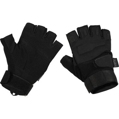 MFH Тактически ръкавици без пръсти 1/2, черни (15553a)