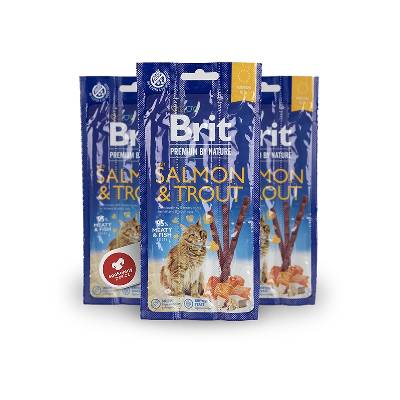 Brit Premium by Nature Cat Sticks with Salmon & Trout 3 ks