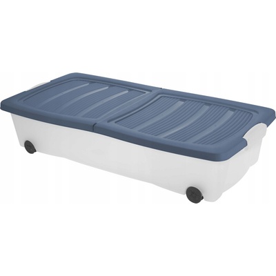 КУТИЯ ЗА СЪХРАНЕНИЕ С КОЛЕЛА y54230960 32л 80х40х17см ЦВЕТЕН КАПАК (y54230960)