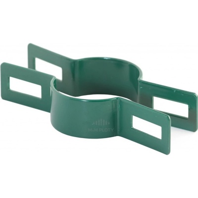 Objímka plotového panelu pro sloupek 60 mm, průběžná, zelená