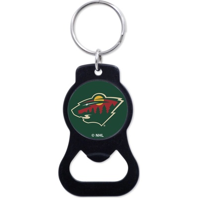 Přívěsek na klíče Wincraft Minnesota Wild Round NHL Black Bottle Opener Key Ring WI_61457322