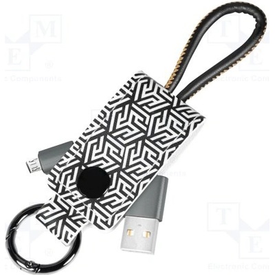 Logilink CU0165 USB 2.0, USB A vidlice, USB B micro vidlice, 0,22m, černý