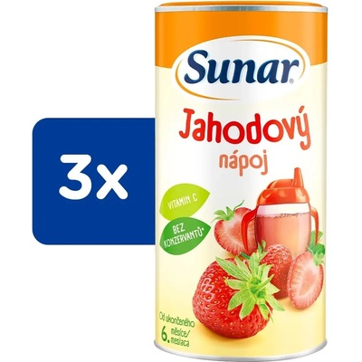 SUNAR Rozpustný nápoj v prášku jahodový 200 g