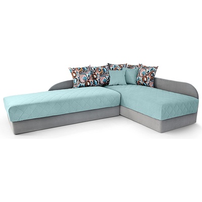 Тапицирани ъглови легла Ани сиво Totem 403 Totem 423 Kristal 01