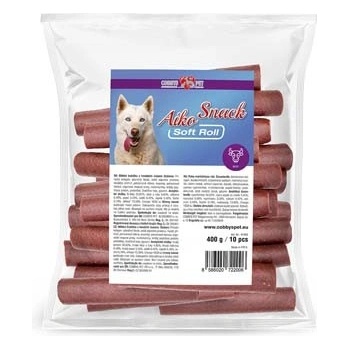 Cobbys Pet Aiko Snack Soft Roll Beef 11,4 cm mäkká trubička s hovädzím mäsom 10 x 400 g