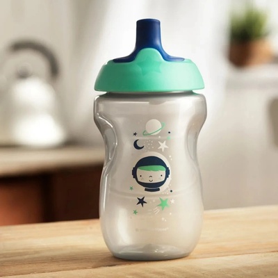 Tommee Tippee Неразливаща се чаша със спортен накрайник Tommee Tippee, Синя, 300 ml, 12 m+ (TT.0137)