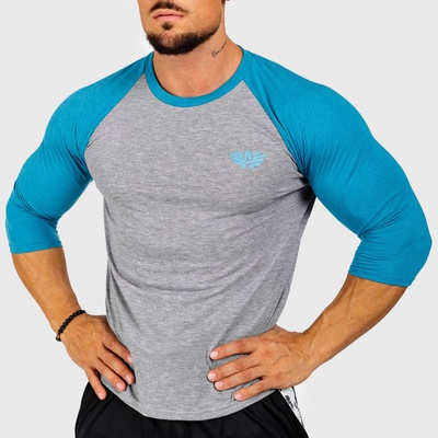 Iron Aesthetics pánske 3/4 tričko Raglan sivé
