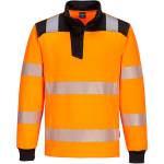 Portwest hi-vis pw326 / Светлоотразителен суитшърт, 1/4 цип - hv оранжево/черно xxl (pw326obrxxl)