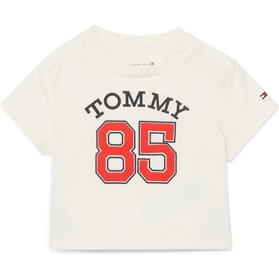 Tommy Hilfiger Тениска '1985 varsity' бежово, размер 74