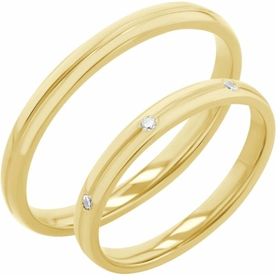 Eppi Zlaté snubní prsteny s diamanty Lavori RW45569