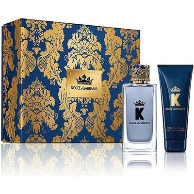 Dolce&Gabbana K by Dolce & Gabbana Подаръчен комплект за мъже Размер EDT 100 + 50 ml душ гел + 50 ml афтършейв балсам с нарушена цялост