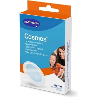 Cosmos hydrogélová náplasť na popáleniny 4,3x6,8cm 8ks
