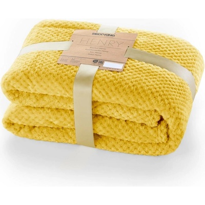 DecoKing Deka z mikrovlákna Henry MUSTARD 150x200