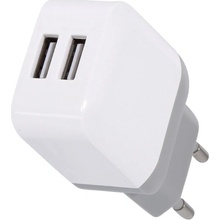 Bomba Nabíječka do zásuvky 2x USB bílá M110_WHITE