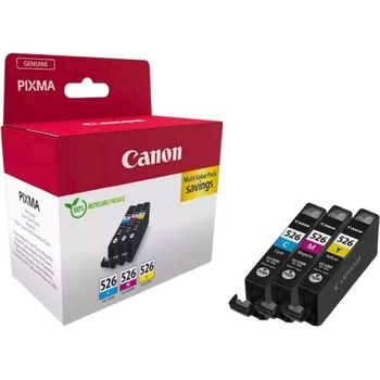 Canon Касети за Canon PIXMA MG8150, MG6150, MG5250, MG5150, iP4850, MX715 - C/M/Y - 4541B018AA - Canon CLI-526 - Оригинални - заб. : 450 брой копия, 9 ml капацитет (4541B018AA)