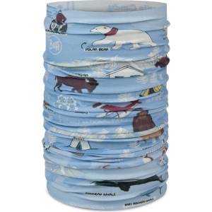 Buff Детски шал Buff Kid's Original Ecostretch Neckerchief - Imus Washed Blue - размер One Size (203-2509-1111)