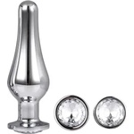 DreamToys Комплект от 3 бр. метални анални разширители с прозрачен кристал Gleaming Love