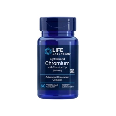 Life Extension Optimized Chromium with Crominex 3+ 500 mcg 60 vege kapsúl