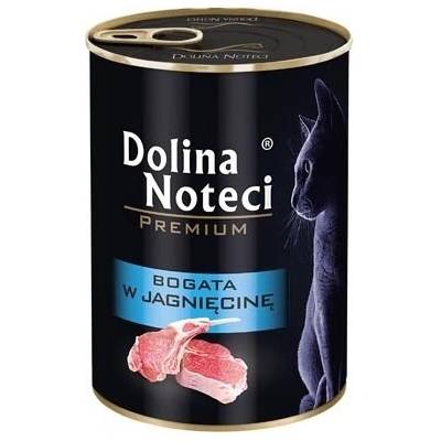 Dolina Noteci Premium за котки, богат на агнешко месо, 400 г