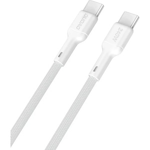 Dudao L9C Max 240W PD USB-C - USB-C 2m кабел - бял (L9CMAX_White 2M)